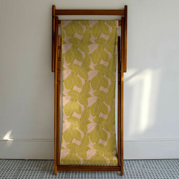 Panama Palm Leafy Printed Deckchair, 3 of 9