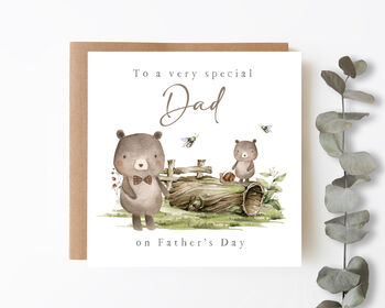 Personalised Father's Day Card Bears, 3 of 7