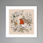 'Robin And Wreath' Print, thumbnail 1 of 3