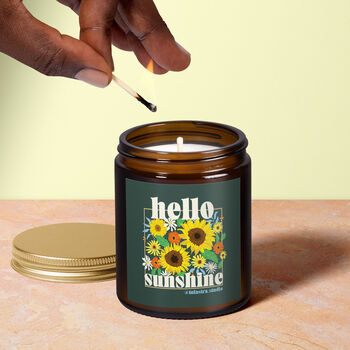 Hello Sunshine Scented Candle Gift, 2 of 6