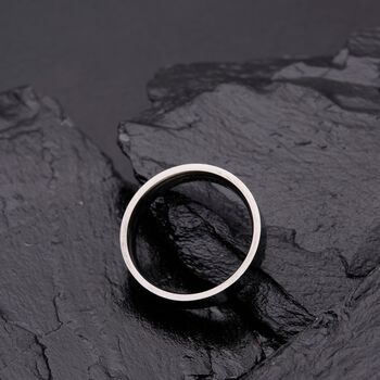 Silver Engraved 5mm Band Ring, 4 of 11