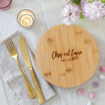 Personalised Round Chopping Board, 5 of 5
