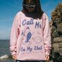 Call Me On My Shell Womens Staycation Slogan Sweatshirt, thumbnail 1 of 4
