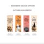 Autumn Themed Personalised Pet Bookmark, thumbnail 9 of 10