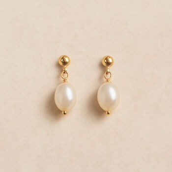 Thank You For Being My Bridesmaid Pearl Earrings, 2 of 10
