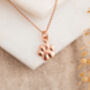Sterling Silver Paw Print Necklace, thumbnail 4 of 5
