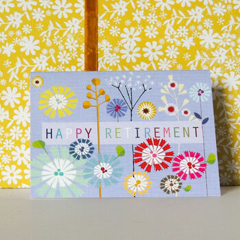 Mini Floral Retirement Card, 3 of 5