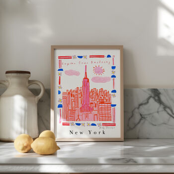 Empire State Building Art Print, New York City Scene, 6 of 7