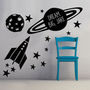 Personalised Balloons/Rocket Wall Stickers, thumbnail 5 of 7