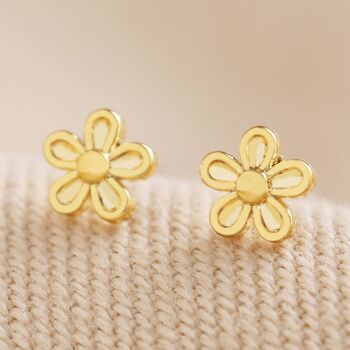 Tiny Flower Stud Earrings, 4 of 7
