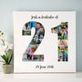 Personalised 21st Birthday Photo Collage, thumbnail 4 of 8