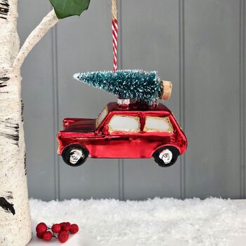 Christmas Glass Car Bauble, 2 of 2
