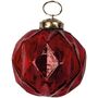 Diamond Cut Red Glass Bauble, thumbnail 3 of 4