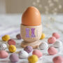 Personalised Single Welly Boot Wooden Egg Cup, thumbnail 1 of 3