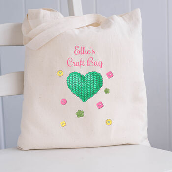 Personalised Cotton Craft Bag, 4 of 4