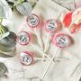 Elegant Floral Wedding Favour Lollipops, thumbnail 2 of 5