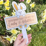 Personalised Easter Bunny Please Stop Here Acrylic Sign, thumbnail 2 of 2