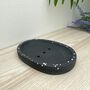 Black Terrazzo Draining Soap Dish, thumbnail 8 of 10