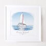 Personalised Watercolour Boat Sketch, thumbnail 9 of 9