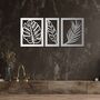 Wooden Botanical Wall Art Leaves Set Gift For Home Or Bedroom, thumbnail 6 of 9