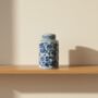 Ginger Jar Pot Veere White Blue Porcelain, thumbnail 6 of 7