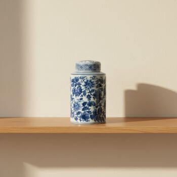 Ginger Jar Pot Veere White Blue Porcelain, 6 of 7