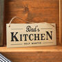 Dad’s Kitchen Hanging Wooden Sign, thumbnail 1 of 3