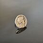 Roman Style Silver Disc Adjustable Ring, thumbnail 2 of 8