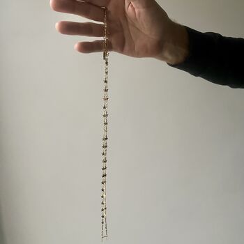 A Galaxy Of Charming Stars Necklace Worn Gold, 4 of 4