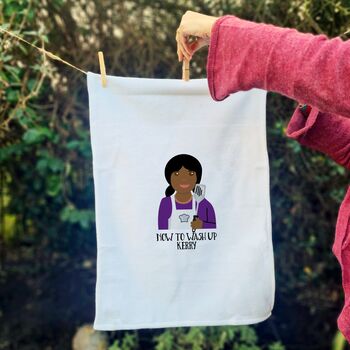 Personalised Tea Towel For Female Chef Or Cook, 8 of 10