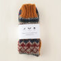 Fair Isle Handmade Wool Socks, thumbnail 5 of 5