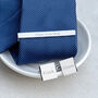 Personalised Silver Plated Tie Clip And Cufflink Set, thumbnail 4 of 12