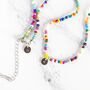 Multi Coloured Beaded Necklace, thumbnail 4 of 11