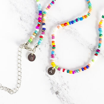 Multi Coloured Beaded Necklace, 4 of 11