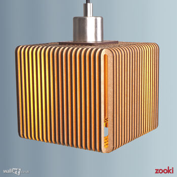 Zooki 21 'Vor' Wooden Pendant Light, 6 of 11