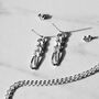 Sterling Silver Figaro Chain Earrings, thumbnail 6 of 8