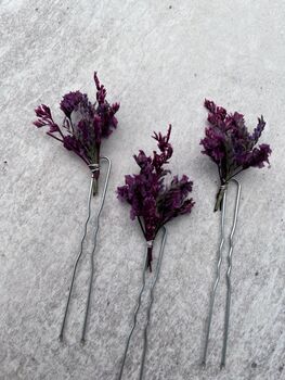 Dried Flower Hair Pins, 3 of 6