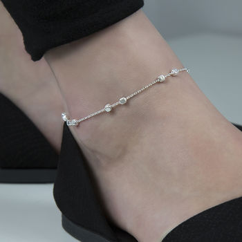 Sterling Silver Delicate Boxes Bracelet, 5 of 6