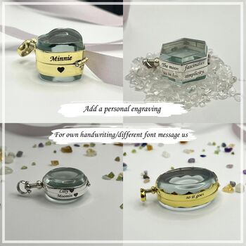 Black Friday Photo Gift Teardrop Locket Necklace, 4 of 6