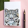 Inky Snow Leopard Notebook, thumbnail 1 of 9
