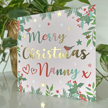 Superstar Christmas Mum Card Gold Foil, 5 of 5