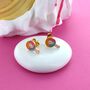 Lollipop Enamel Stud Earrings, thumbnail 1 of 2