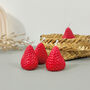 Set Of Four Strawberry Tealight Candles Food Decor, thumbnail 9 of 11