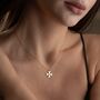 Sterling Silver Maltese Cross Necklace, thumbnail 4 of 8