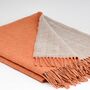 Personalised Linen And Merino Reversible Throws, thumbnail 5 of 7