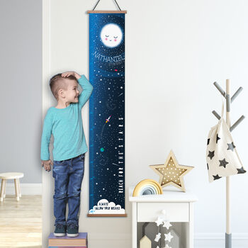 Personalised Reach For The Stars Space Height Chart, 3 of 7