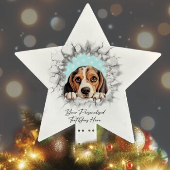 Personalised Christmas Beagle Break Through, 9 of 10
