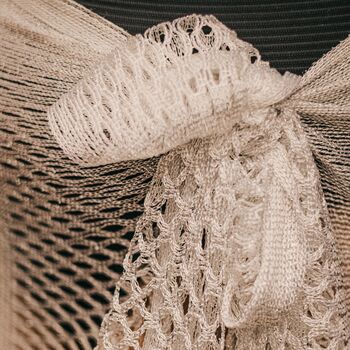 Silver Mesh Viscose Metallic Wrap Shawl, 3 of 4