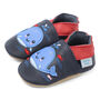 Dotty Fish Splashy The Whale Soft Leather Baby Shoes With Barefoot Soles, thumbnail 5 of 8
