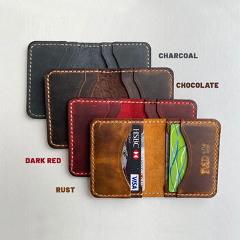 Personalised Sustainable Gift, Genuine Leather Wallet, 9 of 10